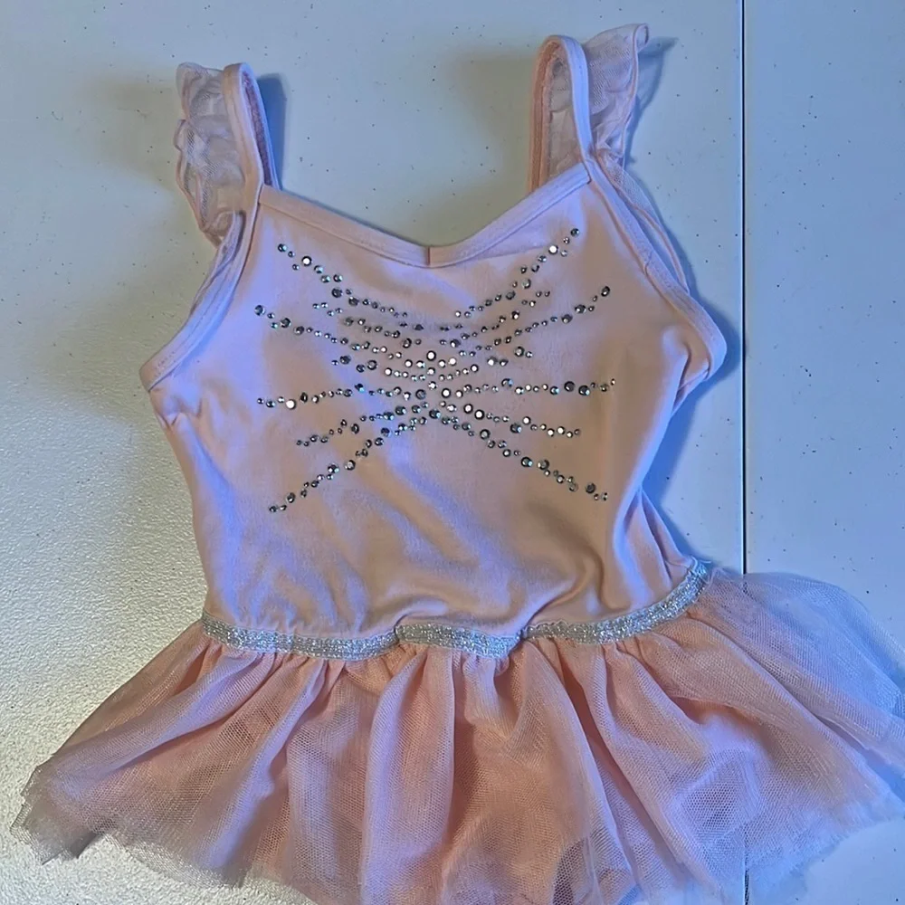 Cat and Jack beaded pink tutu. Sz 4/5 , xs
